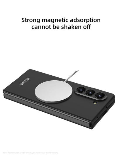 Z Fold 7 Magnetic Wireless Charging Phone Case for Samsung Galaxy Z Fold 7 Screen Protect Film Slim PC Foldable Matte Tough Cover
