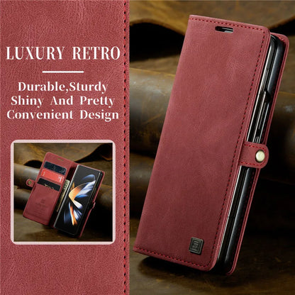 Retor Magnetic Leather Wallet Card Slots Phone Case for Samsung Galaxy Z Fold 7 6 5 4  Fold6 Fold5 Fold4 Flip Stand Cover Bag