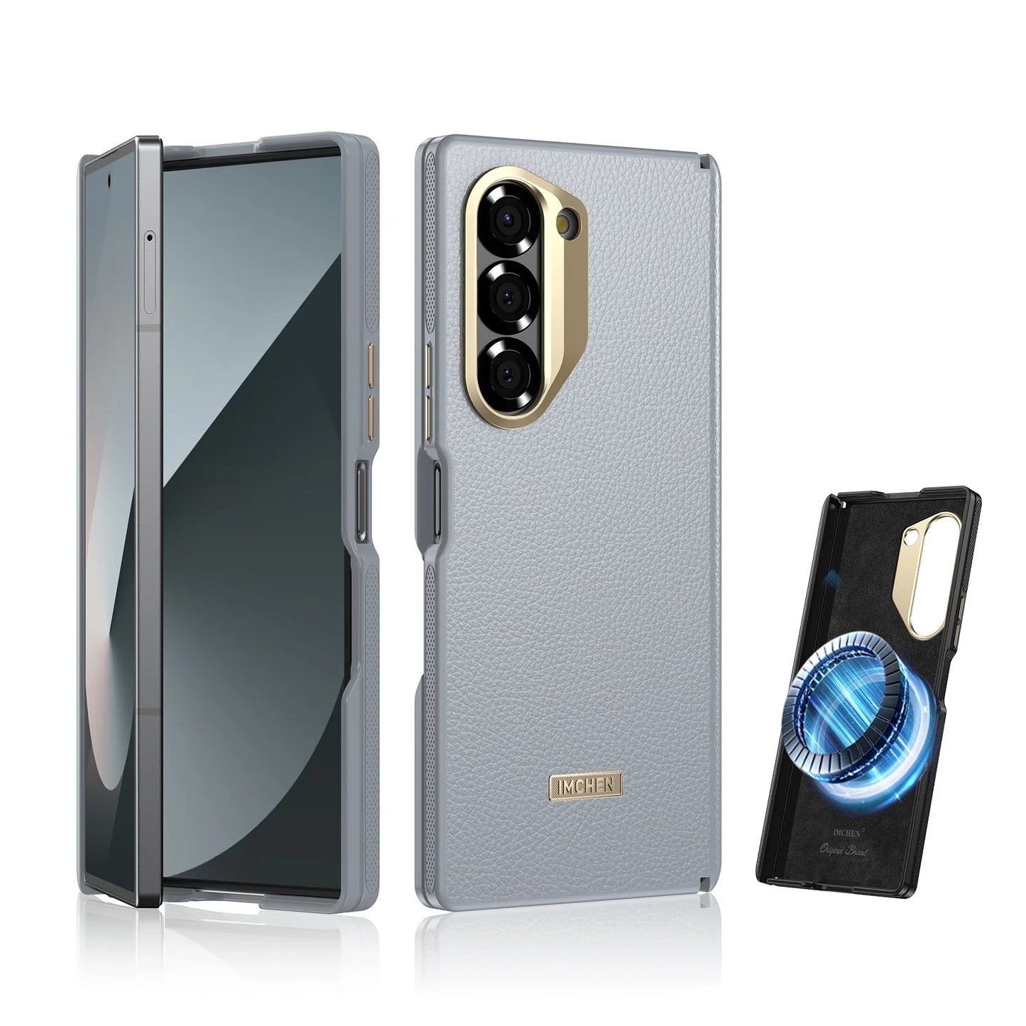 Military Grade Magnetic Case for Z Fold 5/6/7 – Wireless Charging, Anti-Scratch