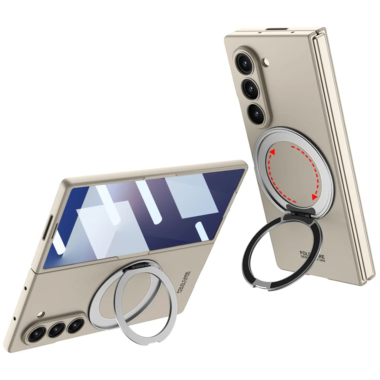 Magnetic Rotating Wireless Charging Case for Samsung Z Fold 7 / 6