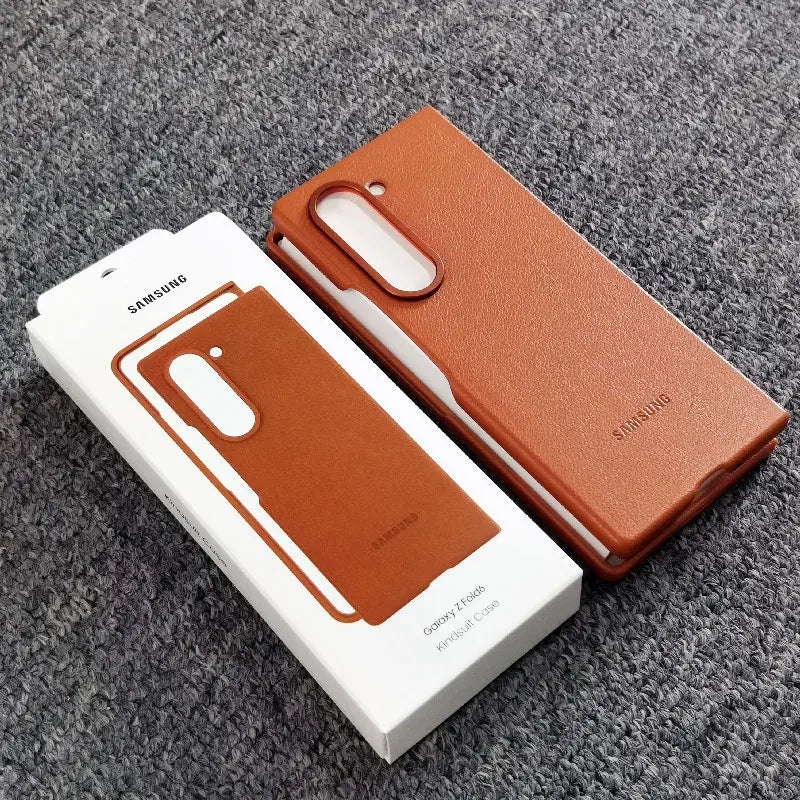 Samsung Galaxy Z Fold 6 Fold6 Case High Quality PU Leather Cover Full Back Protective Shell for Galaxy z fold 6 fold6 Phone Case