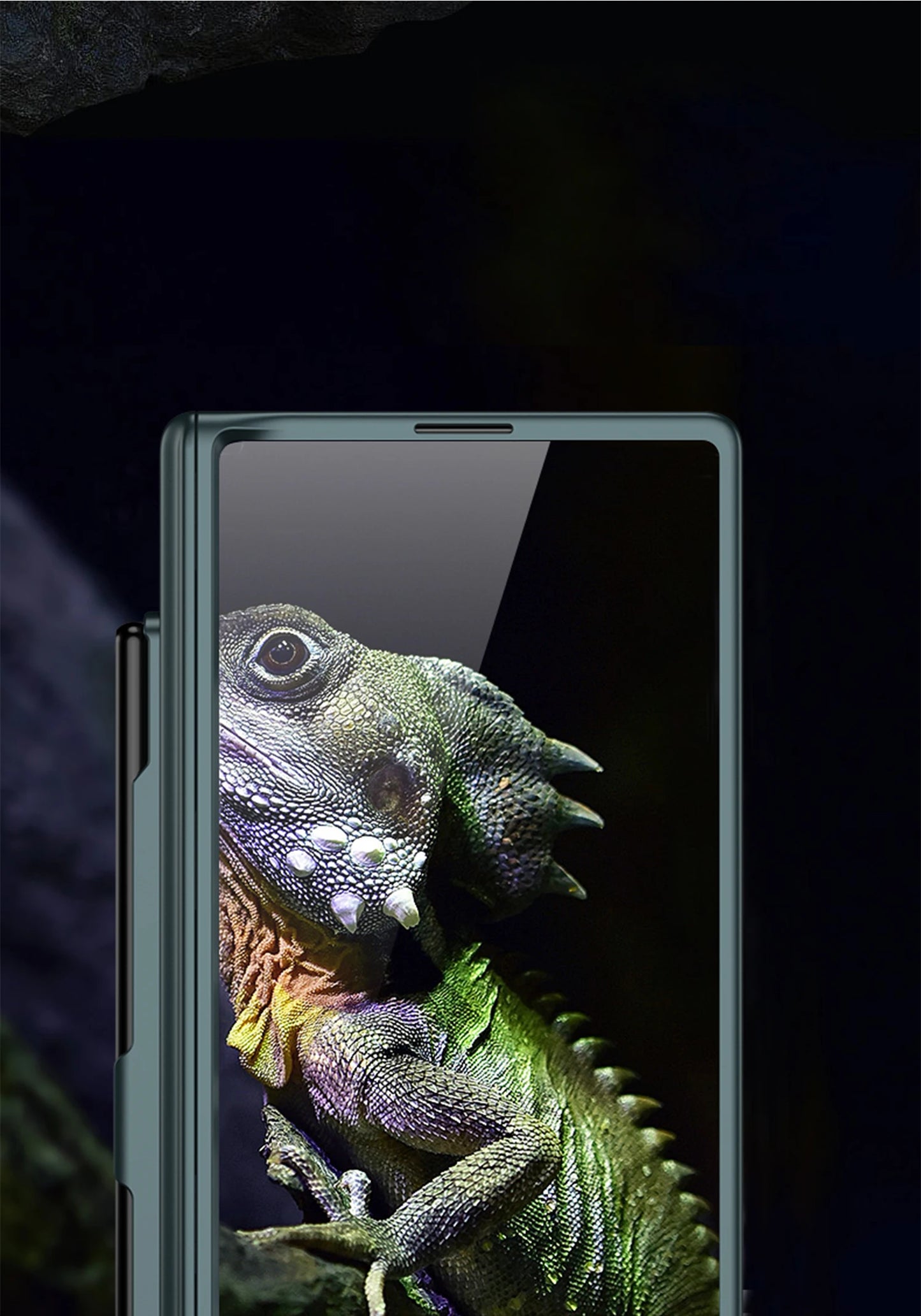 Hinge Protection Magnetic Pen Slot Cover For Samsung Galaxy Z Fold 6 5 4 3 5G Case Luxury Stand Hard PC Cover for Fold5 Fold6