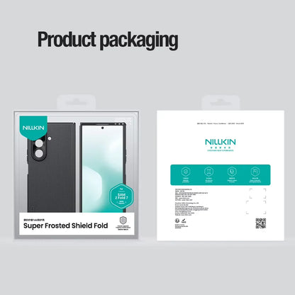 For Samsung Galaxy Z Fold 7 Magnetic Fold Phone Case Nillkin Frosted Shield Anti Fingerprint Shockproof Back Protective Cover