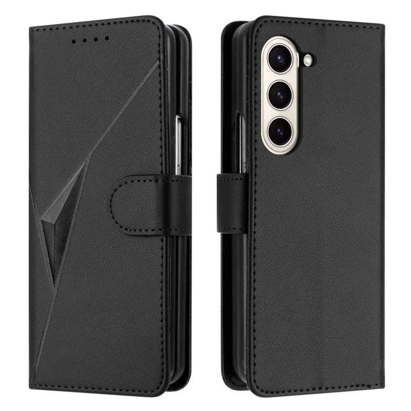 Luxury Magnetic Leather Wallet Card Phone Case for Samsung Galaxy Z Fold 6 5 4 3 Fold6 Fold5 Flip Purse Holder Cover Back Bag