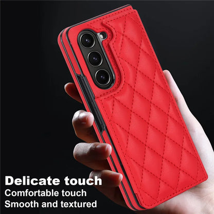Leather Wallet Card Phone Case for Samsung Galaxy Z Fold 6 5 4 3 Fold6 Fold5 Fold4 Fold3 Shockproof Flip Stand Cover Hoesje Etui