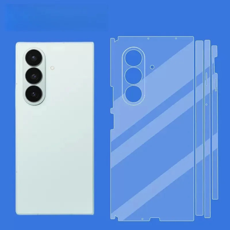Back and Side Frame Skin Wrap Protective Film for Samsung Galaxy Z Fold 7 / 6 / 5 / 4 / 3 / 2