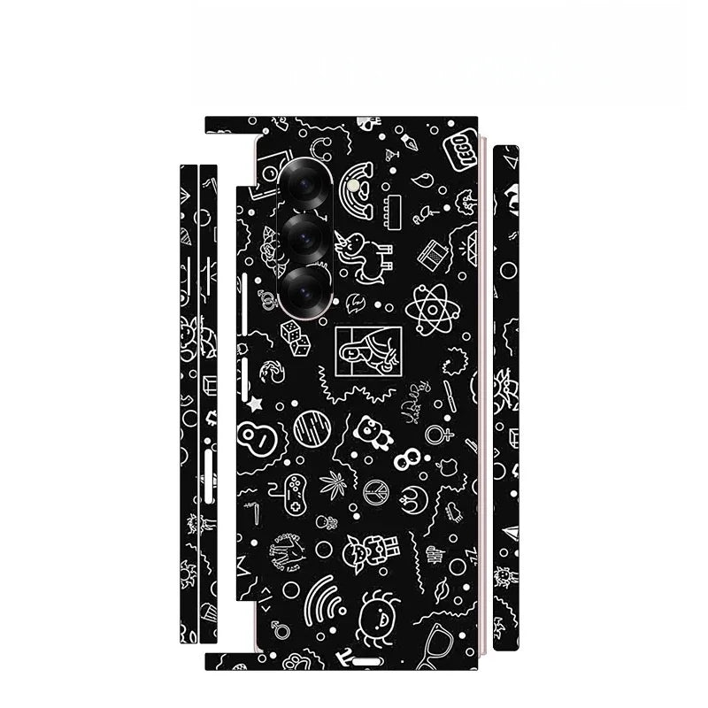 Back and Side Frame Skin Wrap for Samsung Galaxy Z Fold 7 / 6 / 5 / 4 / 3 / 2