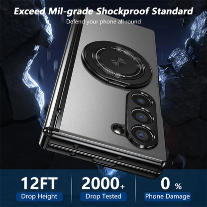 Magsafe Magnetic Hinge Case For Samsung Galaxy Z Fold 7 3 4 5 Fold 6 Screen Glass All inclusive Folding Bracket Protective Cover