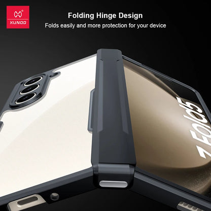 Samsung Galaxy Z Fold 3 4 5 6 Fold 7 Foldable Case Airbag Anti-drop Camera Protect Acrylic&TPU