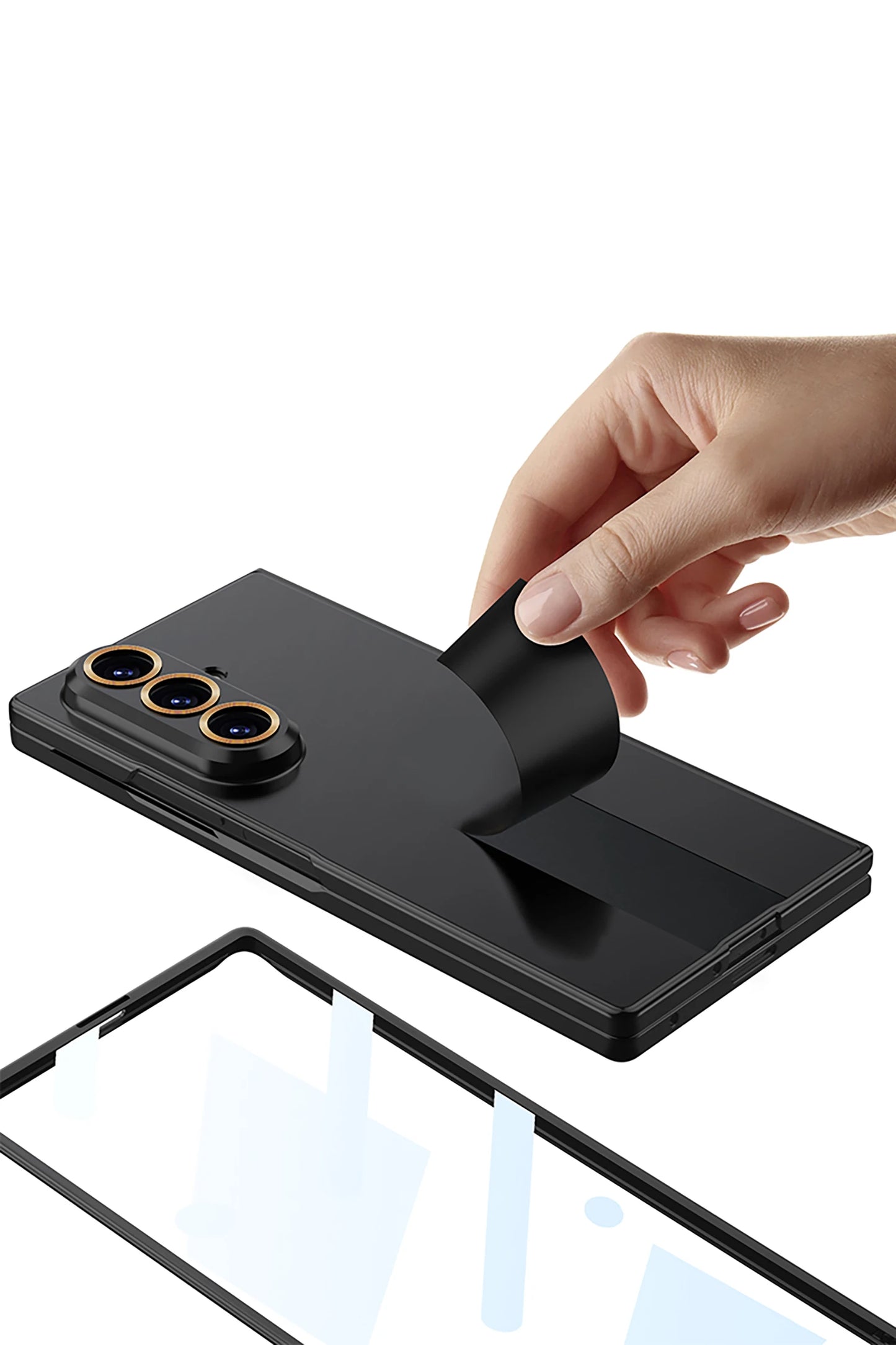 Luxury Matte Phone Case for Z Fold 7/6 – Ultra-Thin, Screen Protector, 5G