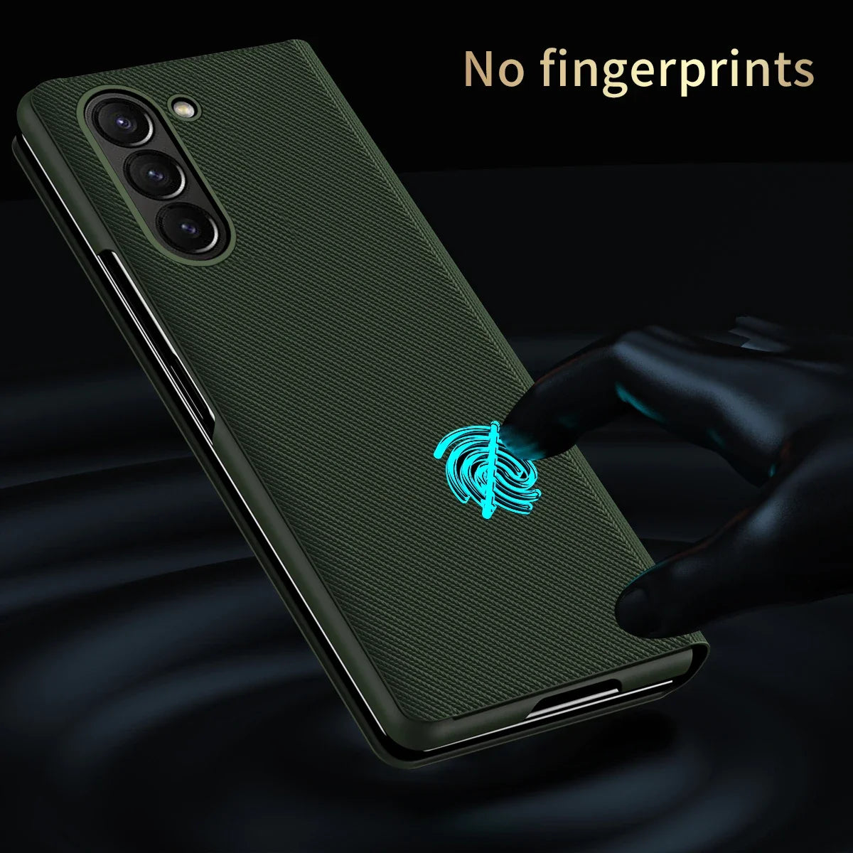 Anti-Fingerprint Leather Case for Samsung Galaxy Z Fold 7 6 5 4 5G Fold7 Fold3 Fold5 Fold4 Fold 3 2 Fold2 fold6 Cover Capa