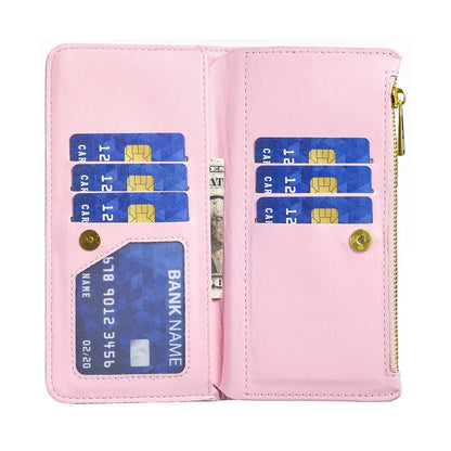Luxury Lanyard Zipper Wallet Card Slot Phone Case For Samsung Galaxy Z Fold 7 6 5 4 3 Fold6 Fold5 Fold4 Leather Flip Stand Cover