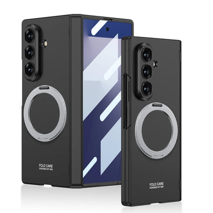 Magnetic Hinge All-included Case For Samsung Galaxy Z Fold 7 For Magsafe Charge Screen Protector Cover For Galaxy Z Fold7 Case