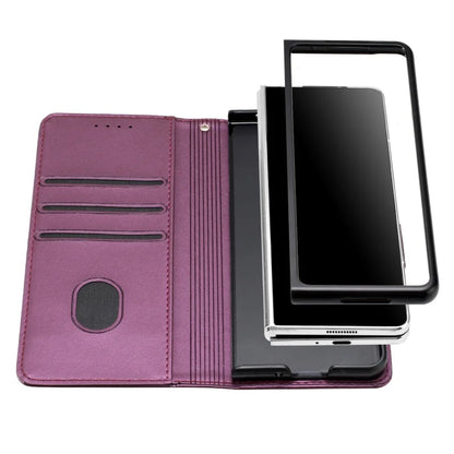 Luxury Magnetic Leather Wallet Card Phone Case for Samsung Galaxy Z Fold 6 5 4 3 Fold6 Fold5 Flip Purse Holder Cover Back Bag