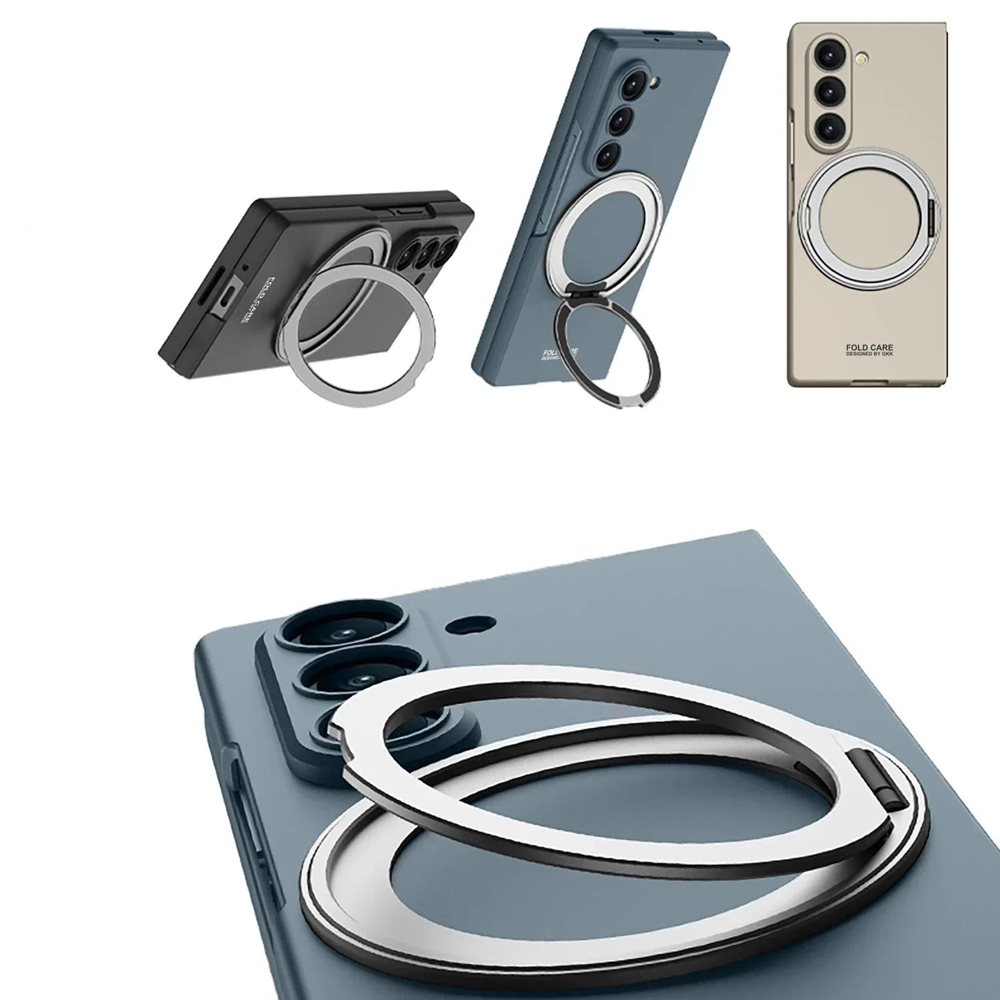 Magnetic Rotating Wireless Charging Case for Samsung Z Fold 7 / 6