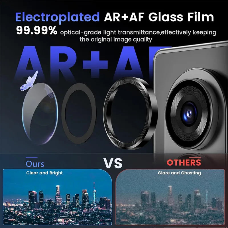 Metal Individual Ring Camera Lens Protector for Samsung Galaxy Z Fold 7 6 5 4 ZFold Fold7 Fold6 Tempered Glass Film Full Cover