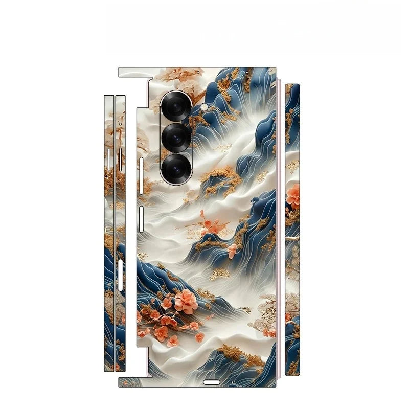 Back and Side Frame Skin Wrap for Samsung Galaxy Z Fold 7 / 6 / 5 / 4 / 3 / 2