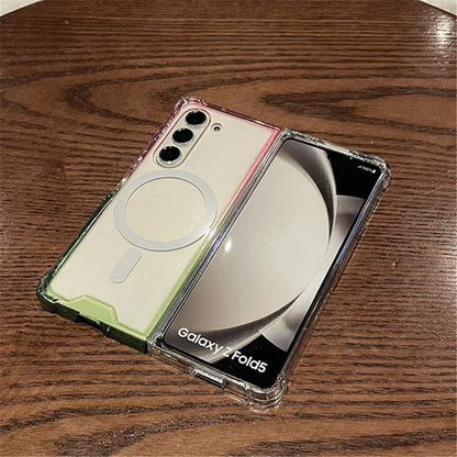 Gradient Candy Color Hyaline Shockproof Case for Samsung Galaxy Z Fold 7 6 5 4 3 5G