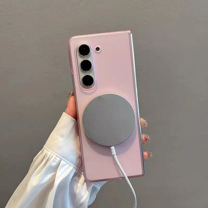 Ultra thin matte For Magsafe Magnetic Case For Samsung Galaxy Z Fold 7 Z Fold 6 Z Fold 5 4 3 Slim Frosted Clear Hard PC Cover