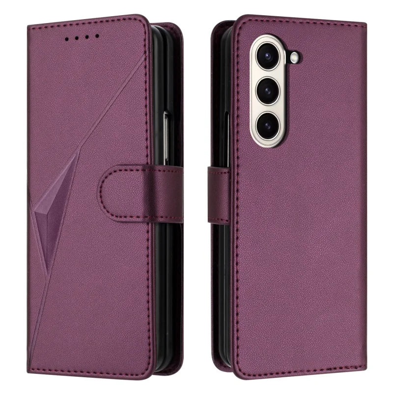 Luxury Magnetic Leather Wallet Card Phone Case for Samsung Galaxy Z Fold 6 5 4 3 Fold6 Fold5 Flip Purse Holder Cover Back Bag