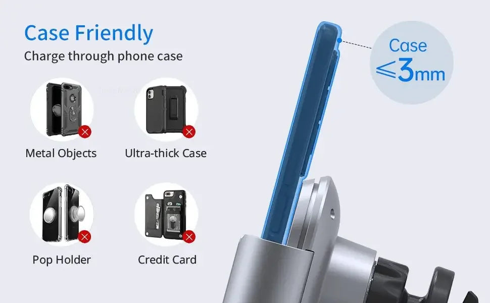 Samsung Galaxy Z Fold 4/3/2 Wireless Car Charger 15W Mount