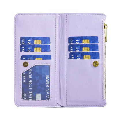 Luxury Lanyard Zipper Wallet Card Slot Phone Case For Samsung Galaxy Z Fold 7 6 5 4 3 Fold6 Fold5 Fold4 Leather Flip Stand Cover