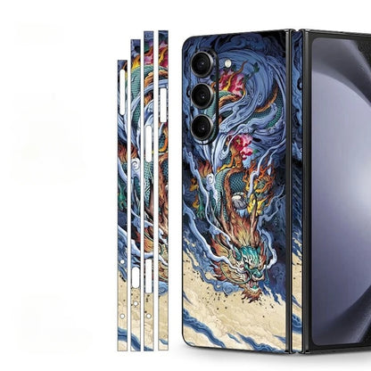 Back and Side Frame Skin Wrap for Samsung Galaxy Z Fold 7 / 5 / 4 / 3