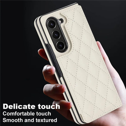 Leather Wallet Card Phone Case for Samsung Galaxy Z Fold 6 5 4 3 Fold6 Fold5 Fold4 Fold3 Shockproof Flip Stand Cover Hoesje Etui
