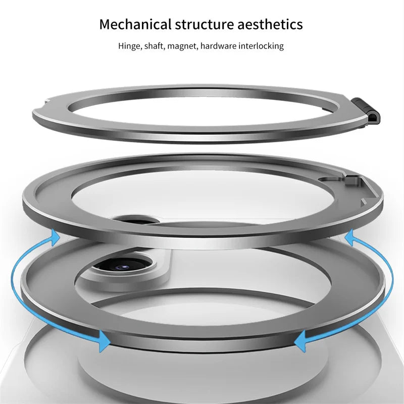 Matte Skin Feeling Magnetic Case For Samsung Galaxy Z Fold 7 3 4 5 6 Rotating bracket Magsafe Wireless Charger Slim PC Cover