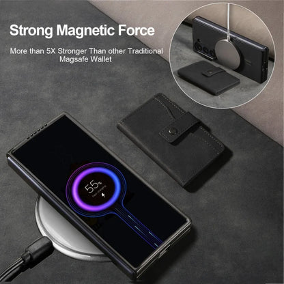 MagSafe Wireless Charging Wallet Card Phone Case For Samsung Galaxy Z Fold 7 6 5 4 3 Fold7 Fold6 Fold5 Flip Purse Holder Cover