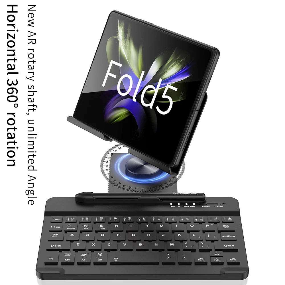 Portable Wireless Keyboard With Stand Mouse Pen