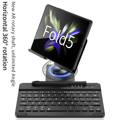 Portable Wireless Keyboard With Stand Mouse Pen