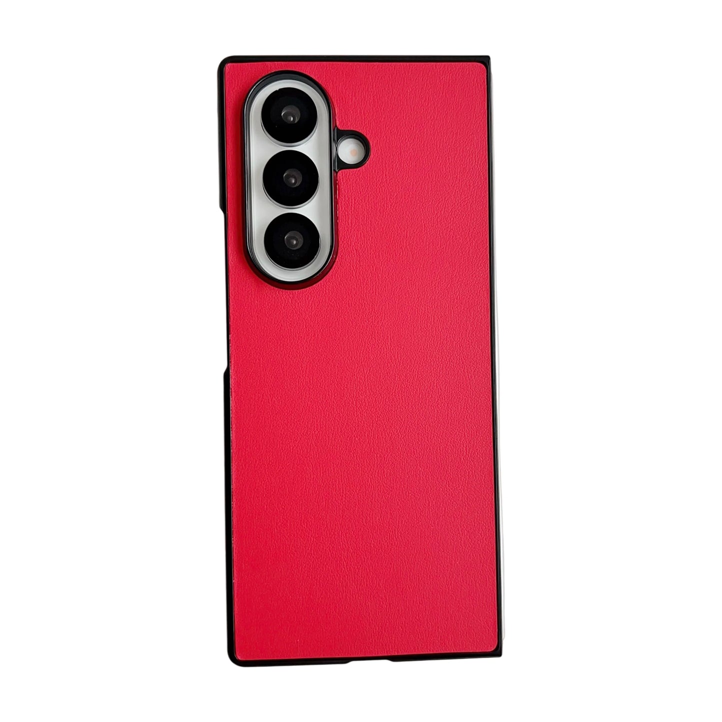 Fashion Matte Candy Color Leather Texture Case For Samsung Galaxy Z Fold 7 6 5 4 3 ZFold 7 Colorful Shockproof Solid Bumper Cover