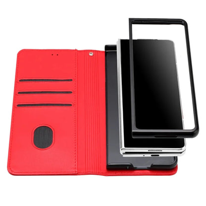 Luxury Magnetic Leather Wallet Card Phone Case for Samsung Galaxy Z Fold 6 5 4 3 Fold6 Fold5 Flip Purse Holder Cover Back Bag
