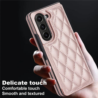 Leather Wallet Card Phone Case for Samsung Galaxy Z Fold 6 5 4 3 Fold6 Fold5 Fold4 Fold3 Shockproof Flip Stand Cover Hoesje Etui