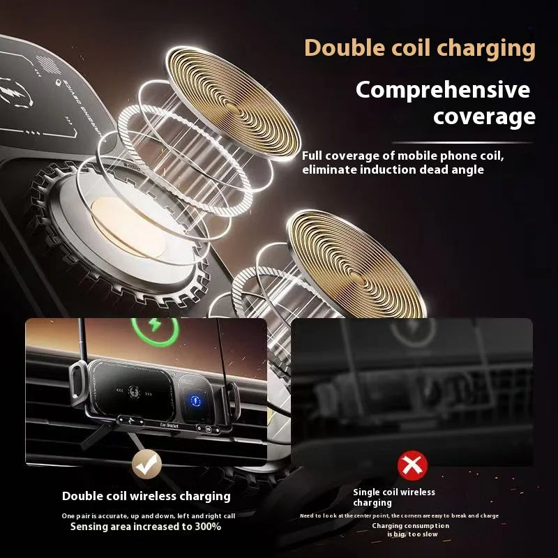 2IN1 Car Wireless Charger Phone Holder