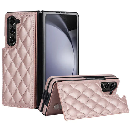 Leather Wallet Card Phone Case for Samsung Galaxy Z Fold 6 5 4 3 Fold6 Fold5 Fold4 Fold3 Shockproof Flip Stand Cover Hoesje Etui