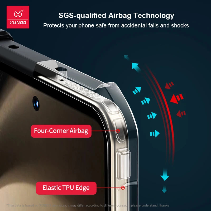 Samsung Galaxy Z Fold 3 4 5 6 Fold 7 Foldable Case Airbag Anti-drop Camera Protect Acrylic&TPU