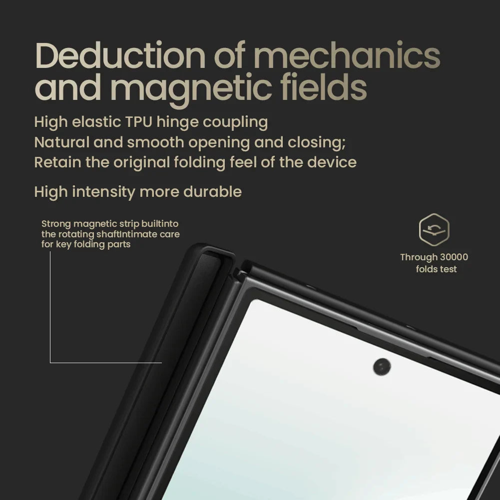 For Samsung Galaxy Z Fold 7 5G Magsafe Aramid Fiber Case NILLKIN Magnetic Fold Shockproof Back Cover Protection For Fold 7 Cases