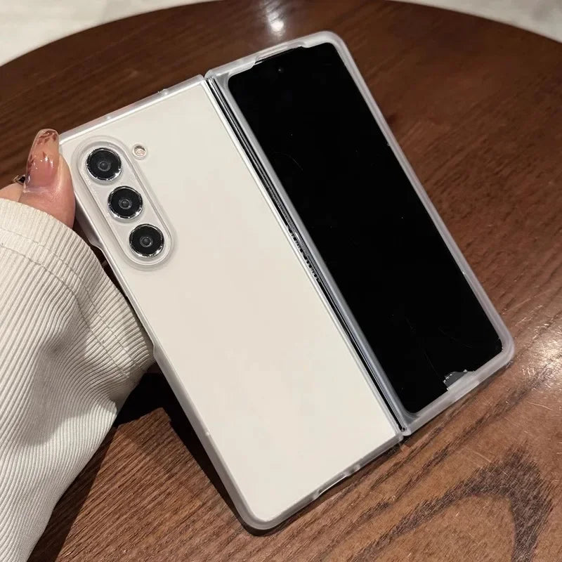 Z Fold7 Case Ultra Thin Matte Slim PC Folding for Samsung Galaxy Z Fold 7 6 5 4 3 Cases fold6 Shockproof Transparent Back Cover