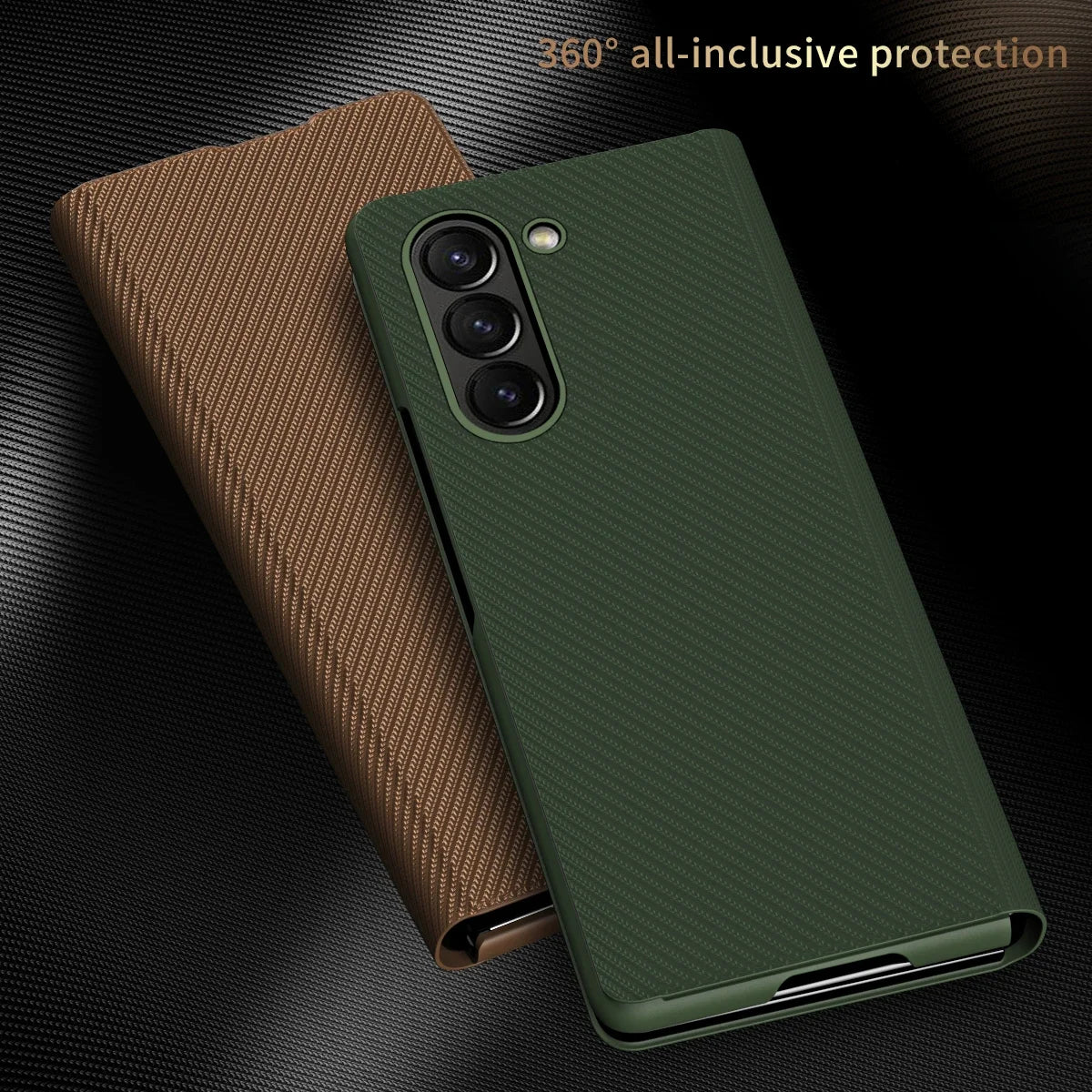 Anti-Fingerprint Leather Case for Samsung Galaxy Z Fold 7 6 5 4 5G Fold7 Fold3 Fold5 Fold4 Fold 3 2 Fold2 fold6 Cover Capa