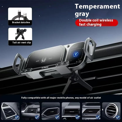 2IN1 Car Wireless Charger Phone Holder
