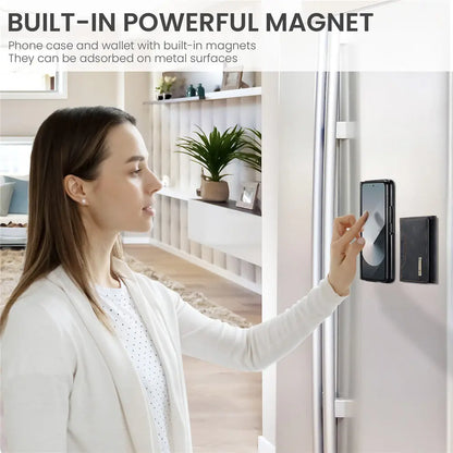 2 in 1 Magnetic Vintage Wallet Cards Slot Leather Case For Samsung Galaxy Z Fold 6 7 Fold 5 Fold 4 3 Shockproof Cover