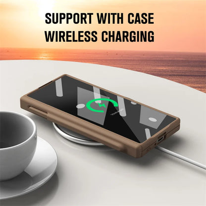 Ultra Thin Magsafe Magnetic Hinge Case for Samsung Galaxy Z Fold 5 6 7 With S Pen Slot 360 Full Protection Screen Glass Cover