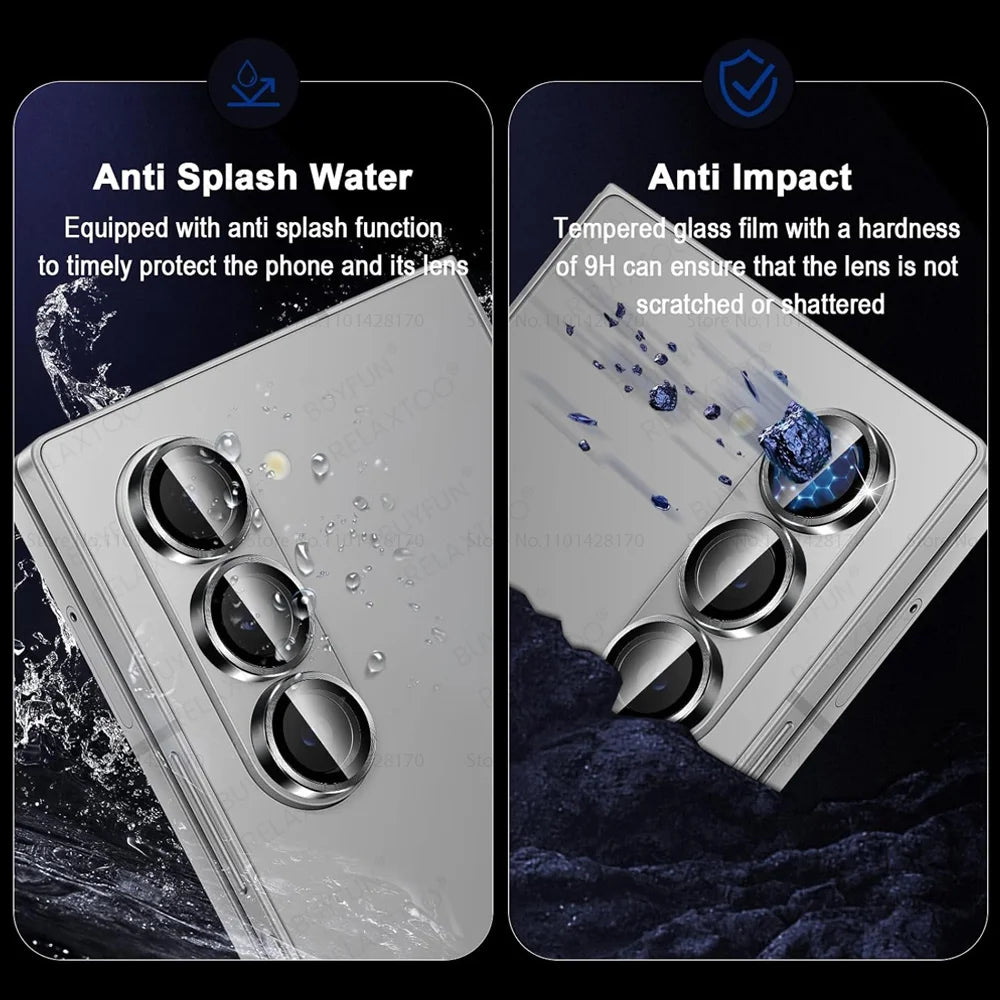 Z Fold 6 7 Camera Ring For Samsung Galaxy Z Fold6 5G Back Metal Lens Glass Case ZFold6 ZFold7 Fold7 Camera Cover Cap Accessories