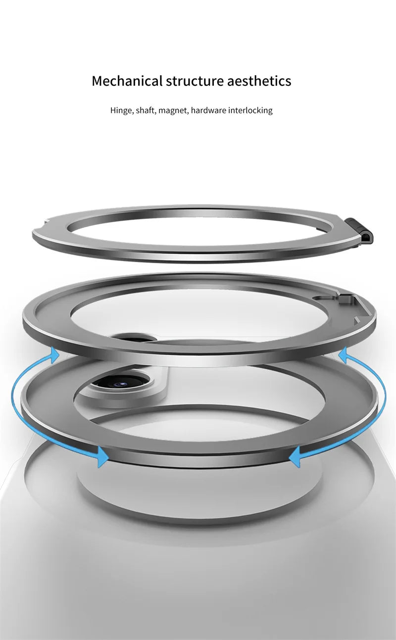 Matte Skin Feeling Magnetic Case For Samsung Galaxy Z Fold 7 3 4 5 6 Rotating bracket Magsafe Wireless Charger Slim PC Cover