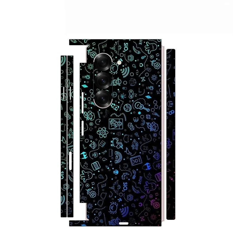 Back and Side Frame Skin Wrap for Samsung Galaxy Z Fold 7 / 6 / 5 / 4 / 3 / 2