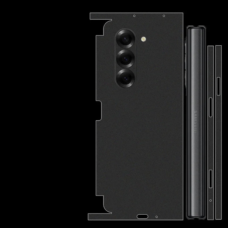 Back and Side Frame Skin Wrap for Samsung Galaxy Z Fold 7 / 6 / 5 / 4 / 3