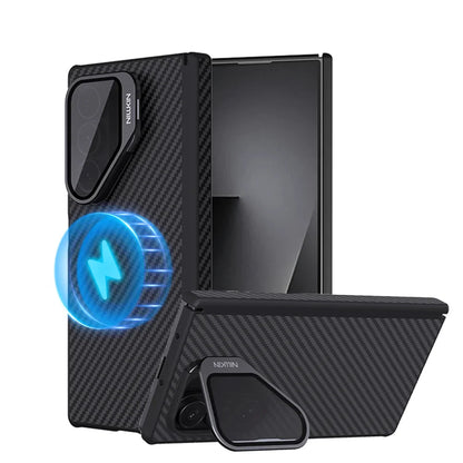 For Samsung Galaxy Z Fold 7 5G Magsafe Aramid Fiber Case NILLKIN Magnetic Fold Shockproof Back Cover Protection For Fold 7 Cases