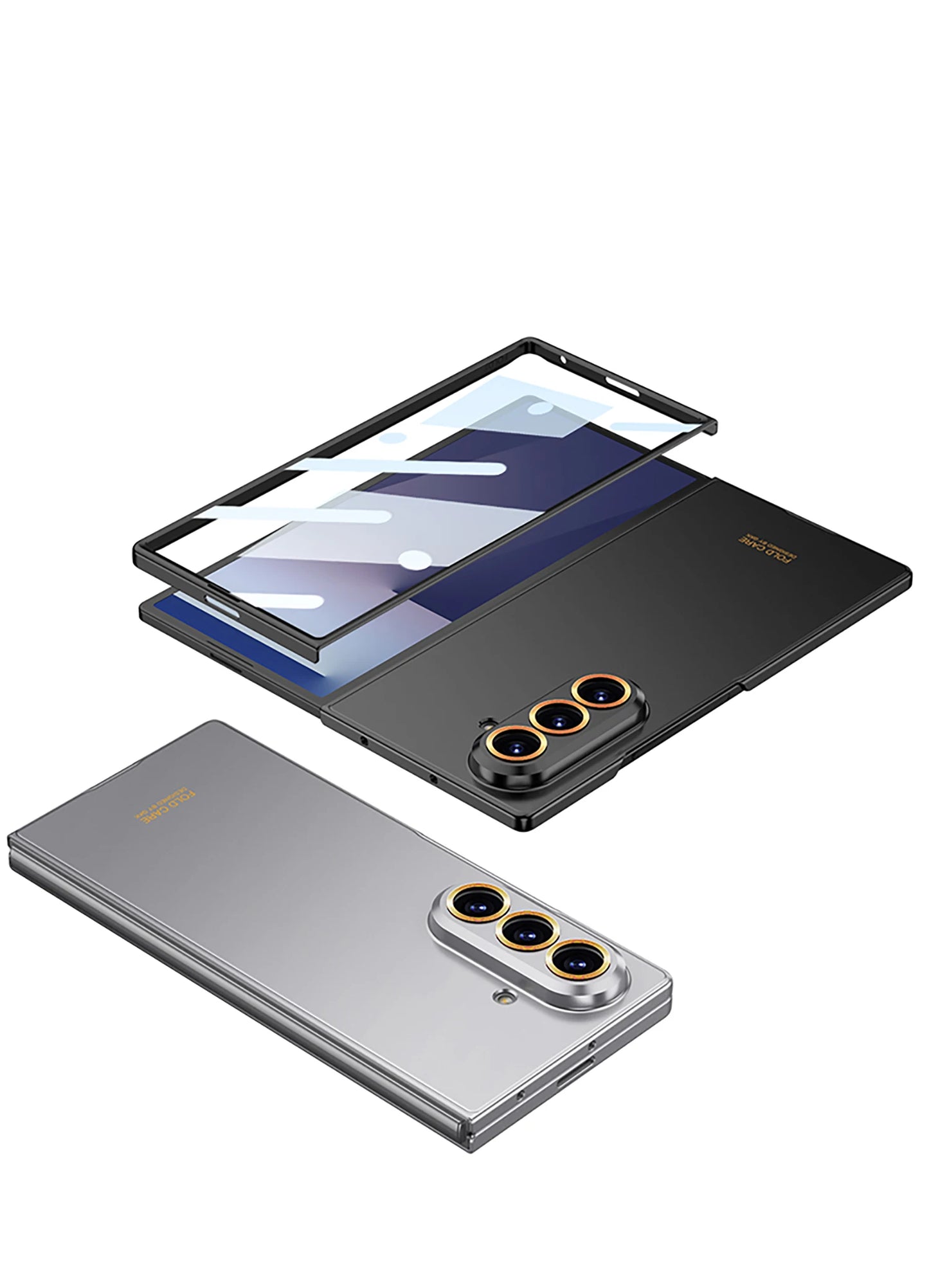 Luxury Matte Phone Case for Z Fold 7/6 – Ultra-Thin, Screen Protector, 5G